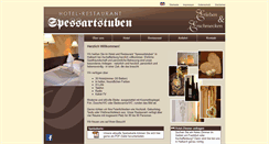 Desktop Screenshot of hotel-spessartstuben.de